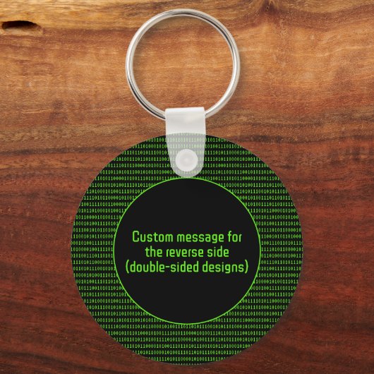 Infosec Theme - Secure Digital-gegevens - volledig Sleutelhanger (Achterkant)