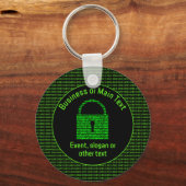 Infosec Theme - Secure Digital-gegevens - volledig Sleutelhanger (Voorkant)