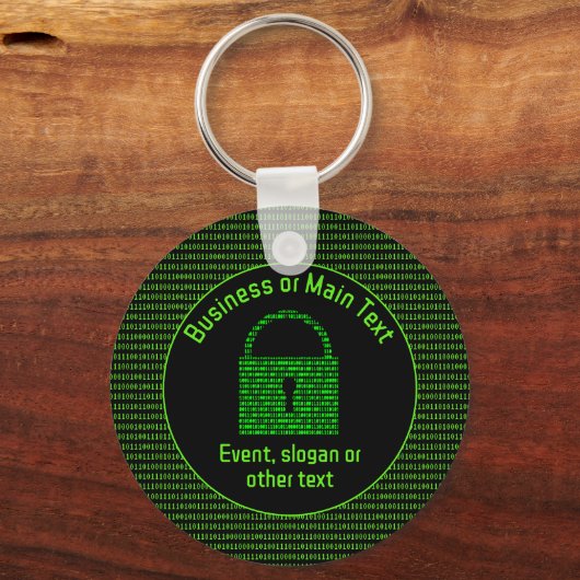 Infosec Theme - Secure Digital-gegevens - volledig Sleutelhanger (Voorkant)