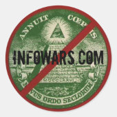 INFOWARS.com Sticker (Voorkant)