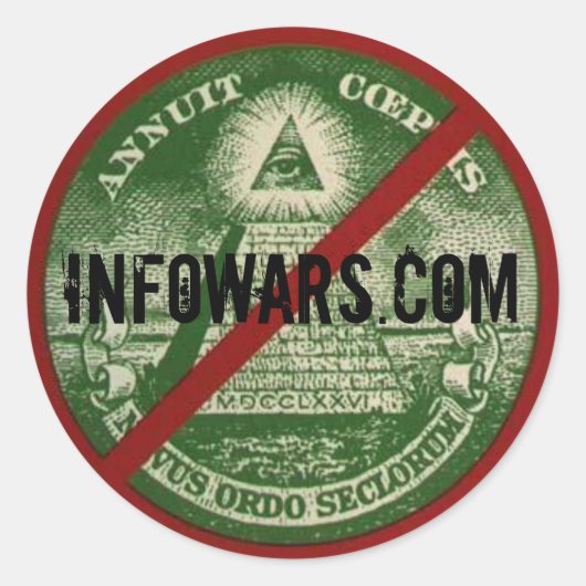INFOWARS.com Sticker (Voorkant)