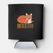 Infoxicated Funny Fox Pun Party Drink en afval Blikjeskoeler (Voorkant)