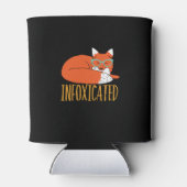 Infoxicated Funny Fox Pun Party Drink en afval Blikjeskoeler (Achterkant)