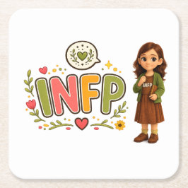 INFP — A Sonhadora Criativa Kartonnen Onderzetters
