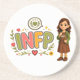 INFP — A Sonhadora Criativa Zandsteen Onderzetter