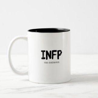 INFP - de bemiddelaar (zwart) Tweekleurige Koffiemok