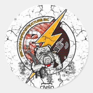 INFRA BLANC RONDE STICKER