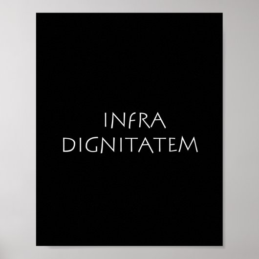 Infra dignitatem poster (Voorkant)