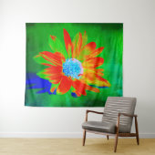 Infra Red Daisy Wandkleed (In Situ (horizontaal))