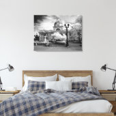 Infra Red van het Parlement in Cienfuegos Cuba Canvas Afdruk (Insitu (Slaapkamer))