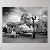 Infra Red van het Parlement in Cienfuegos Cuba Poster (Voorkant)
