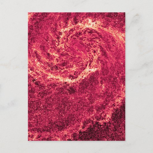 Infrared Whirlpool Galaxy Messier 51a NGC 5194 Briefkaart (Voorkant)