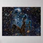Infrarood Eagle Nebula Pillars of creation Poster (Voorkant)
