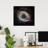 Infrarood Helix Nebula Poster (Thuiskantoor)