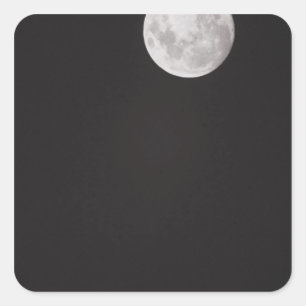 Infrarood maan. vierkante sticker
