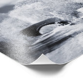 Infrarood Narrowboot Moored on Oxford Canal Print Foto Afdruk (Hoek)