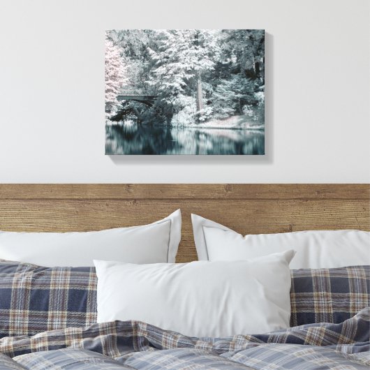 Infrarood Paris Garden stretched canvas Print (Insitu (Slaapkamer))