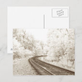 Infrarood spoor briefkaart (Voorkant / Achterkant)