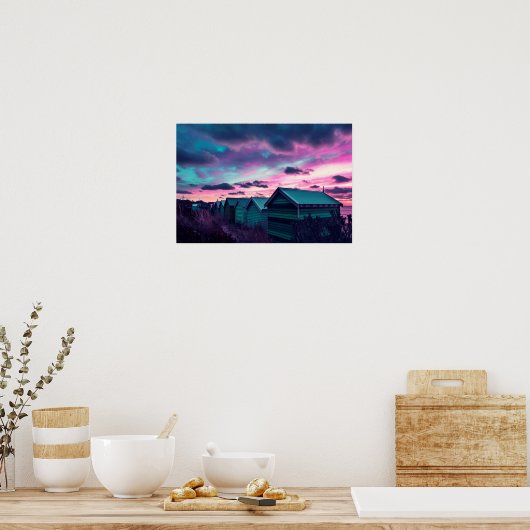 Infrarood Sunset Poster (Keuken)