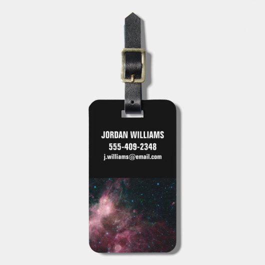 Infrarood Uitzicht dat de geboorte en dood van ste Bagagelabel (Voorkant verticaal)