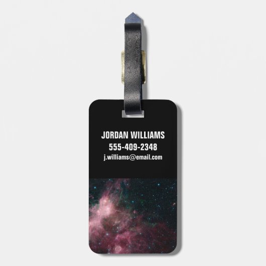 Infrarood Uitzicht dat de geboorte en dood van ste Bagagelabel (Achterkant verticaal)