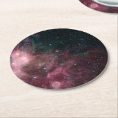 Infrarood Uitzicht dat de geboorte en dood van ste Ronde Kartonnen Onderzetter (Gebogen)