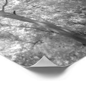 Infrarood van bomen in gebouwen en trails in Las 2 Poster (Hoek)