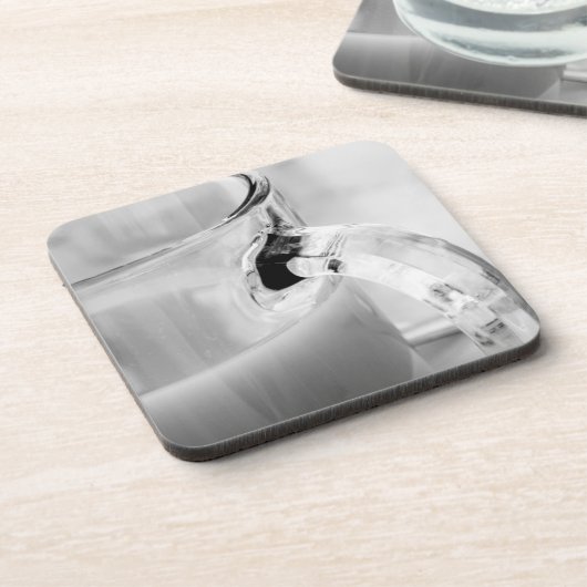 Infrarood, zwart en wit, beker, glas, koffie, bier onderzetter (Linkerzijde)