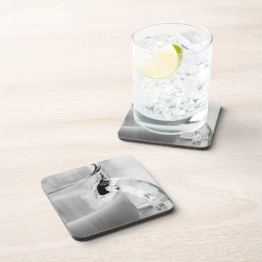 Infrarood, zwart en wit, beker, glas, koffie, bier onderzetter (Rechterzijde)