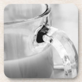 Infrarood, zwart en wit, beker, glas, koffie, bier onderzetter (Voorkant)