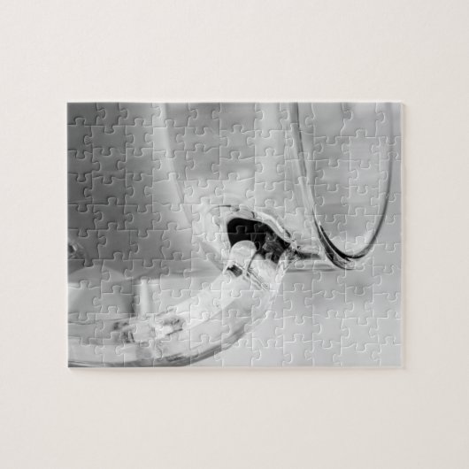 Infrarood, zwart en wit, beker, glas, koffie, legpuzzel (Horizontaal)