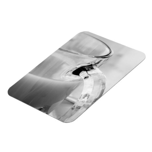 Infrarood, zwart en wit, beker, glas, koffie, magneet (Linkerzijde)