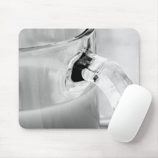 Infrarood, zwart en wit, beker, glas, koffie, muismat (Met muis)