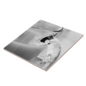 Infrarood, zwart en wit, beker, glas, koffie, tegeltje (Zijkant)