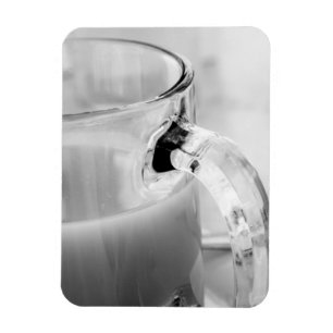 Infrarood, Zwart & Wit,kop, glas, koffie, Magneet