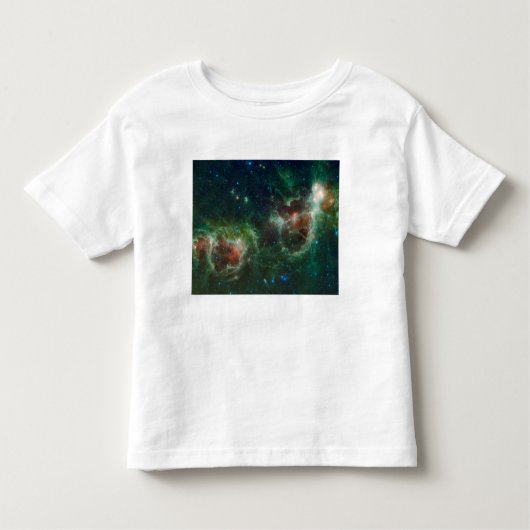 Infraroodmozaïek van de nebulae van Heart en Soul Kinder Shirts (Voorkant)