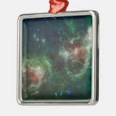 Infraroodmozaïek van de nebulae van Heart en Soul Metalen Ornament (Links)