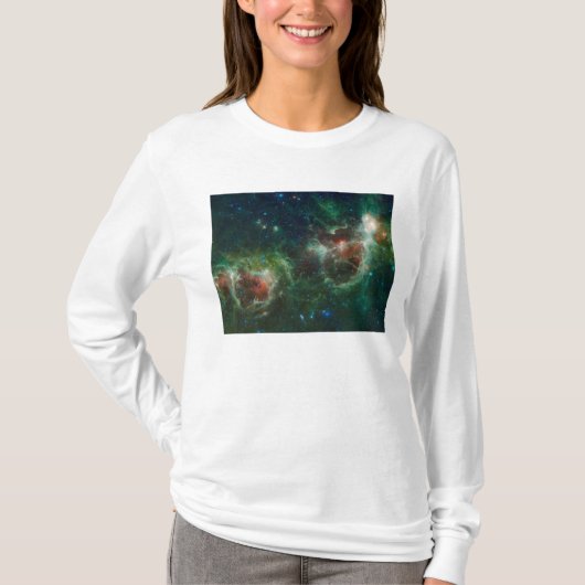 Infraroodmozaïek van de nebulae van Heart en Soul T-shirt (Voorkant)
