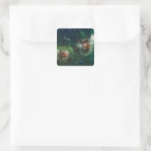 Infraroodmozaïek van de nebulae van Heart en Soul Vierkante Sticker (Tas)