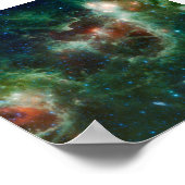 infraroodmozaïek van hars en soep NASA Poster (Hoek)