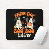 Infusie Nurse Boo Crew Halloween Nurse Ghost Cost Muismat (Met muis)