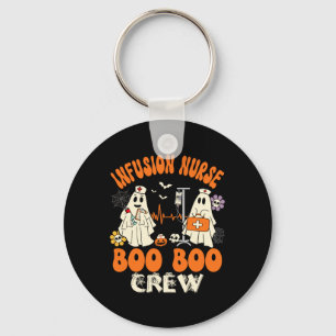 Infusie Nurse Boo Crew Halloween Nurse Ghost Cost Sleutelhanger