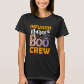 Infusie Verpleegster Boo Crew Spooky Boo Ghost Hal T-shirt (Voorkant)