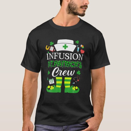 Infusiepatronen Verpleegkundigen Kreeg St Patrick  T-shirt (Voorkant)