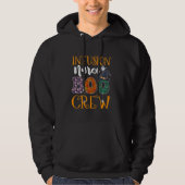 Infusieverpleegster Boo Crew verpleegster Hallowee Hoodie (Voorkant)