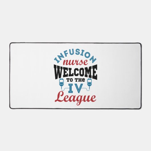 Infusieverpleegster Welkom bij de I.V. League Bureaumat (Voorkant)