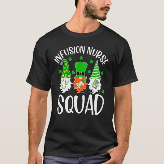 Infusievloeisterkalk Verpleegkundige St Patrick Da T-shirt (Voorkant)