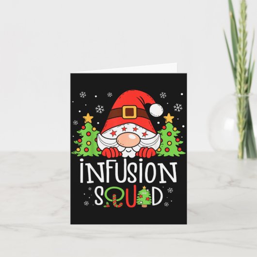 Infusion Nurse Squad Santa Stethoscope Nurse Chris Kaart (Voorkant)