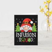 Infusion Nurse Squad Santa Stethoscope Nurse Chris Kaart (Gele Bloem)