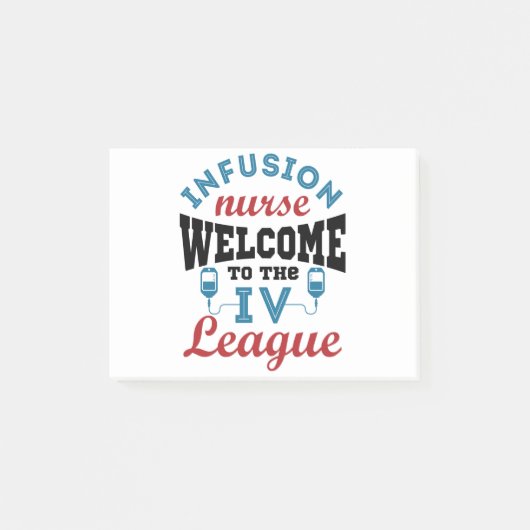 Infusion Nurse Welcome to the I.V. League Post-it® Notes (Voorkant)